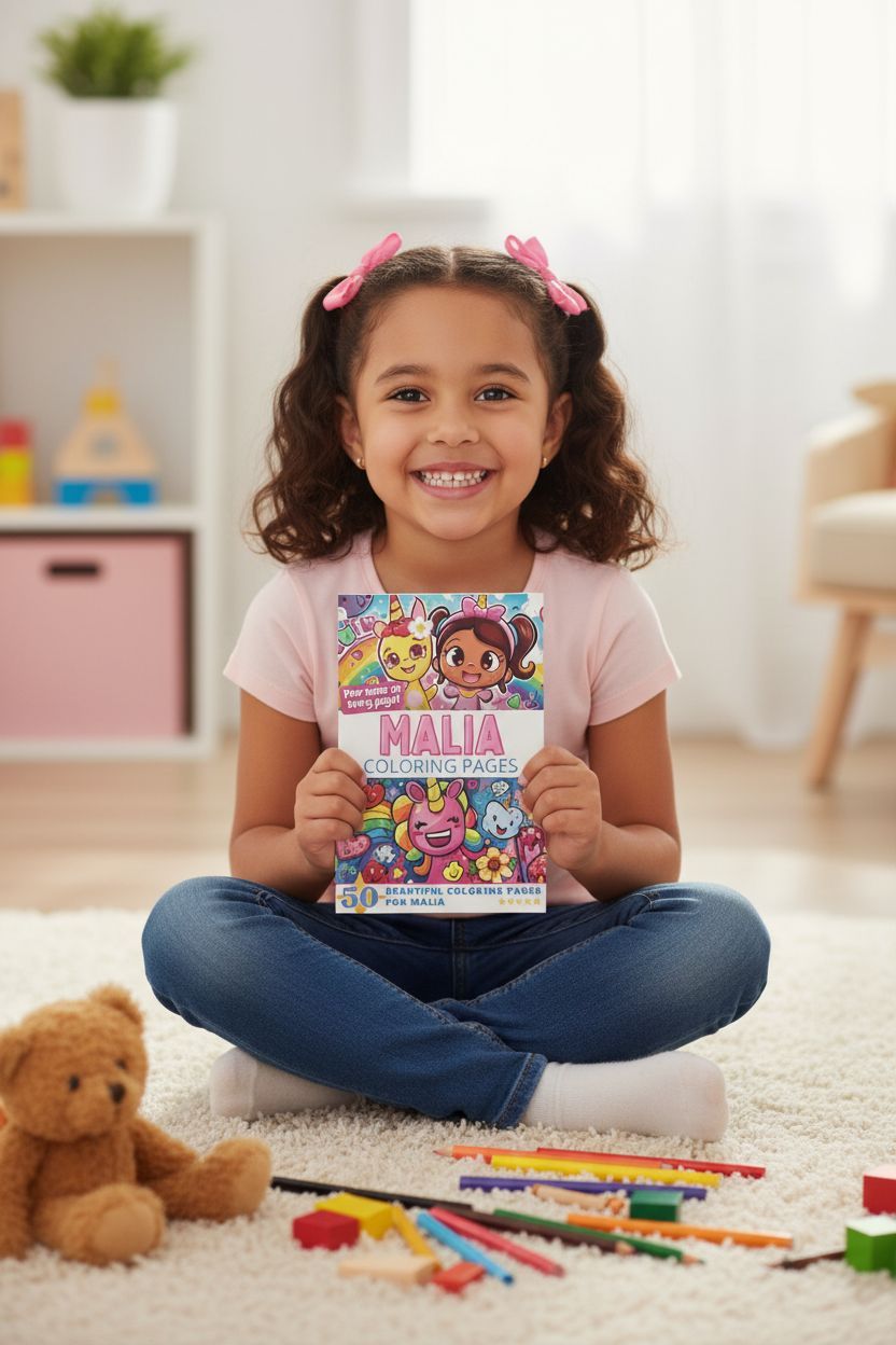 Malia personal coloring pages