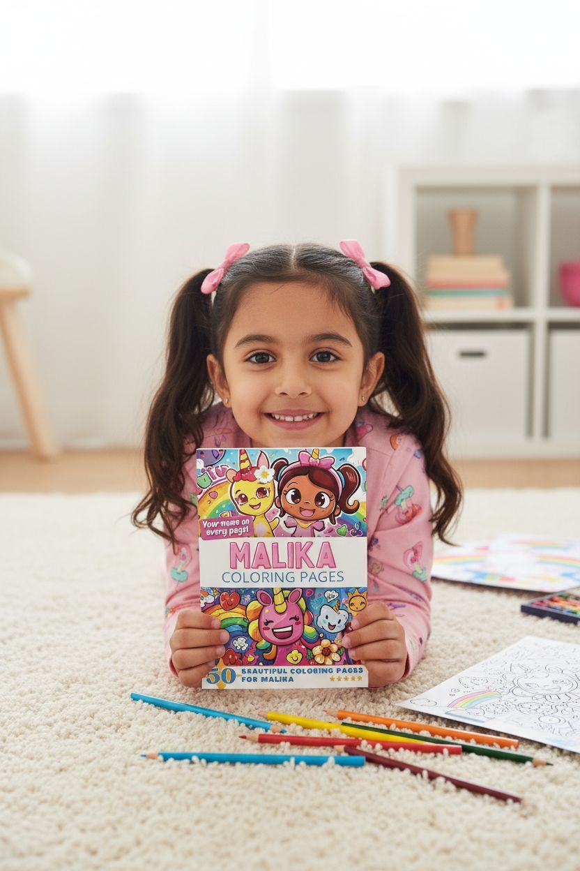 Malika personal coloring pages