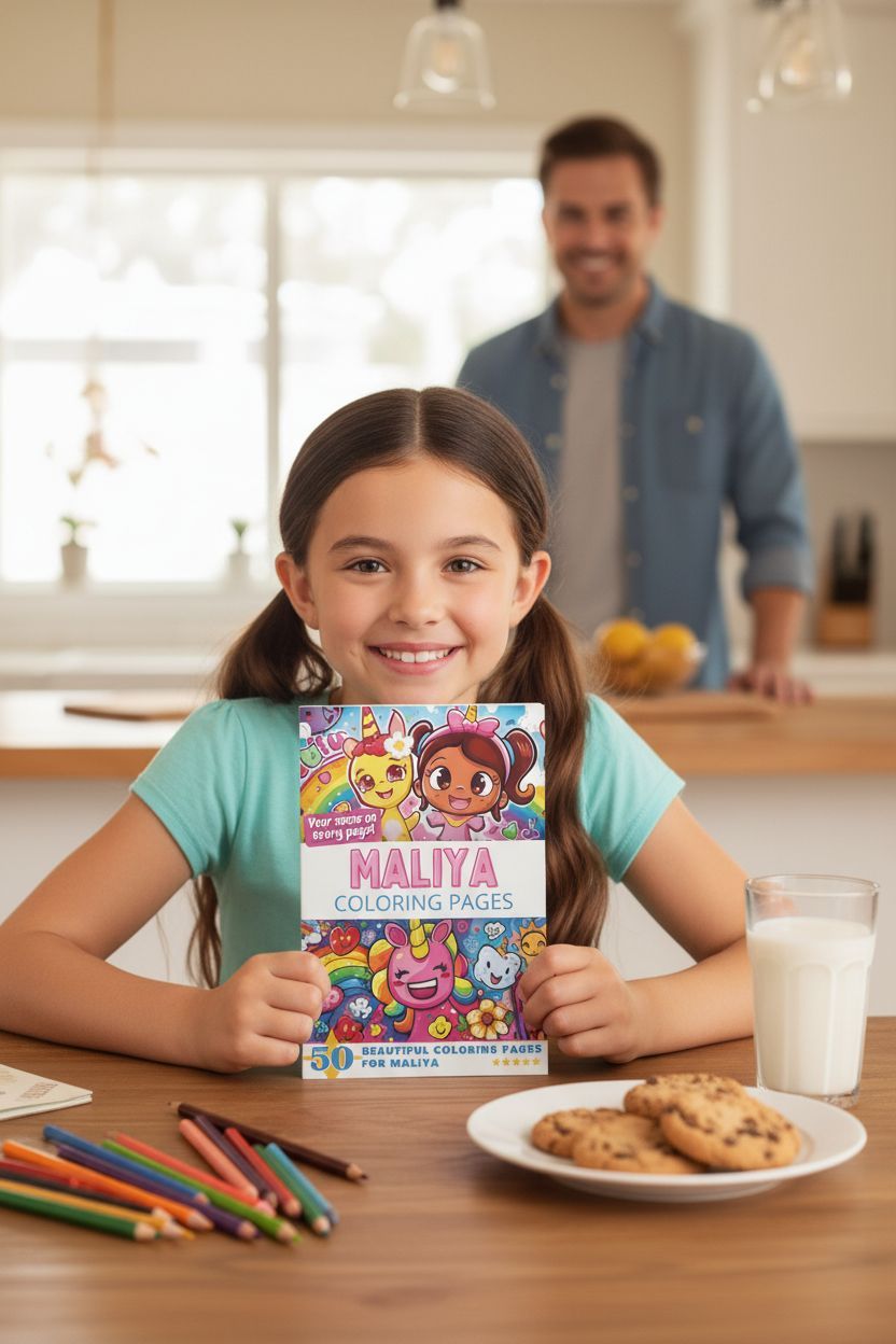 Maliya personal coloring pages