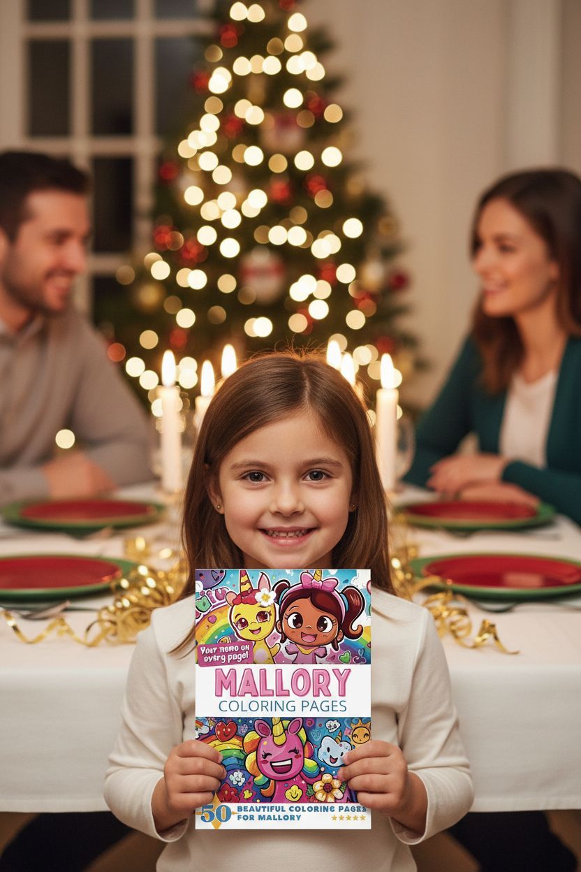 Mallory Christmas coloring pages gift