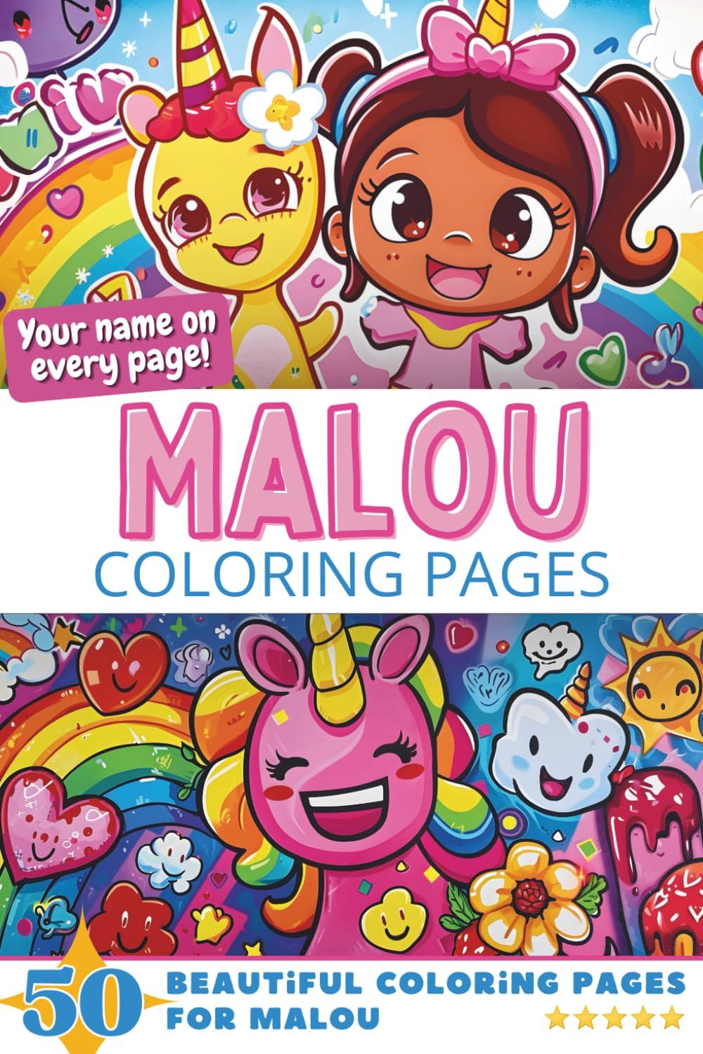 Malou Coloring Book Cover