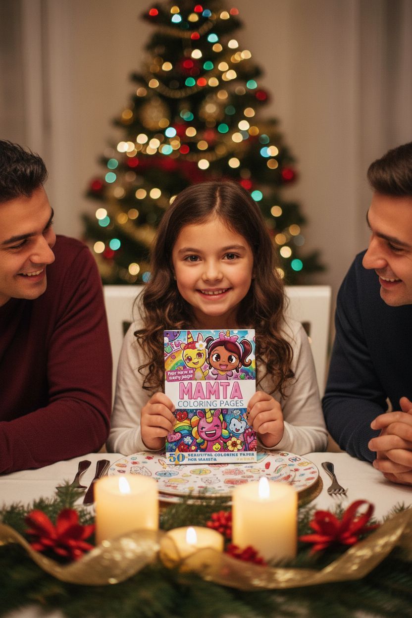 Mamta Christmas coloring pages gift