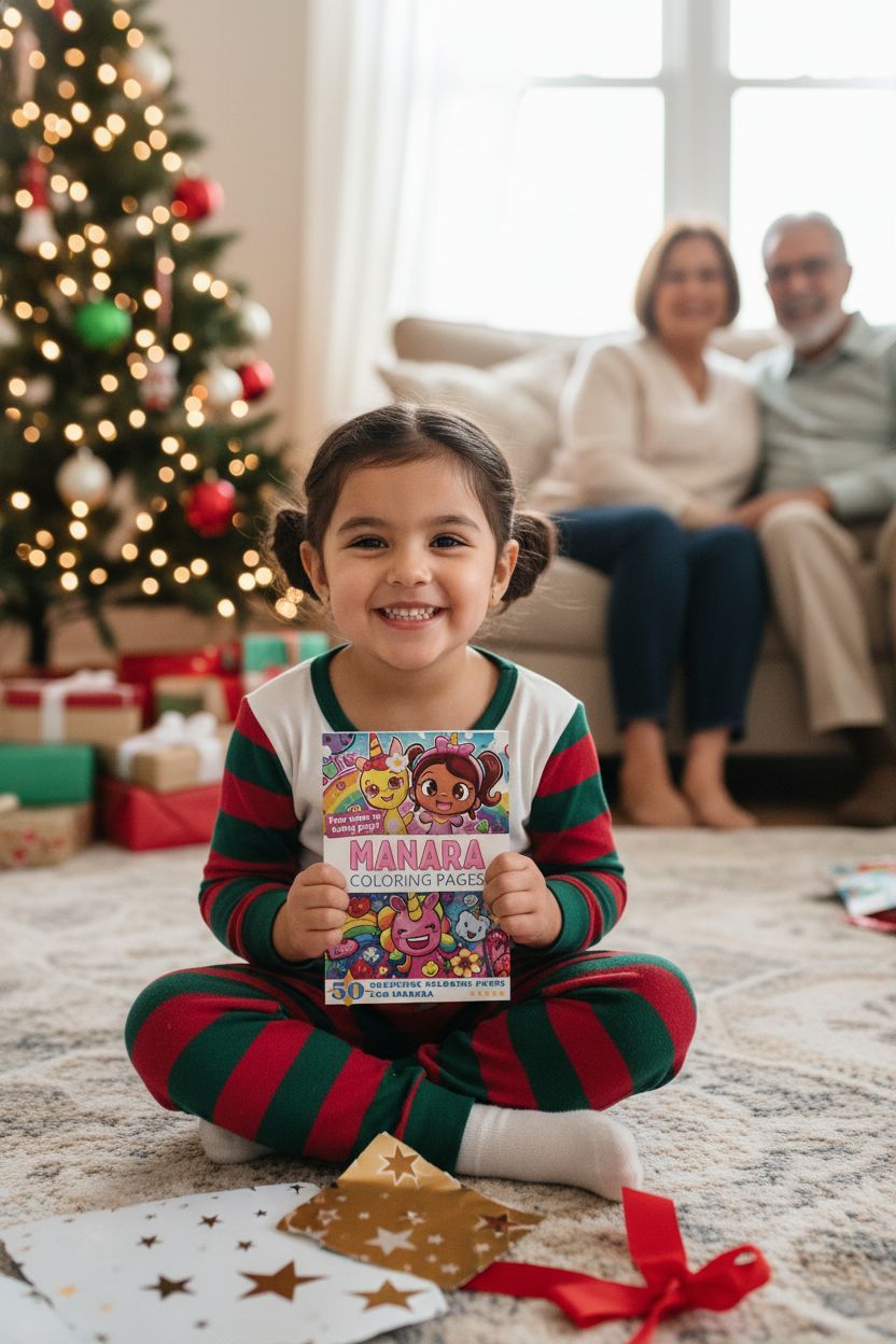 Manara Christmas coloring pages gift