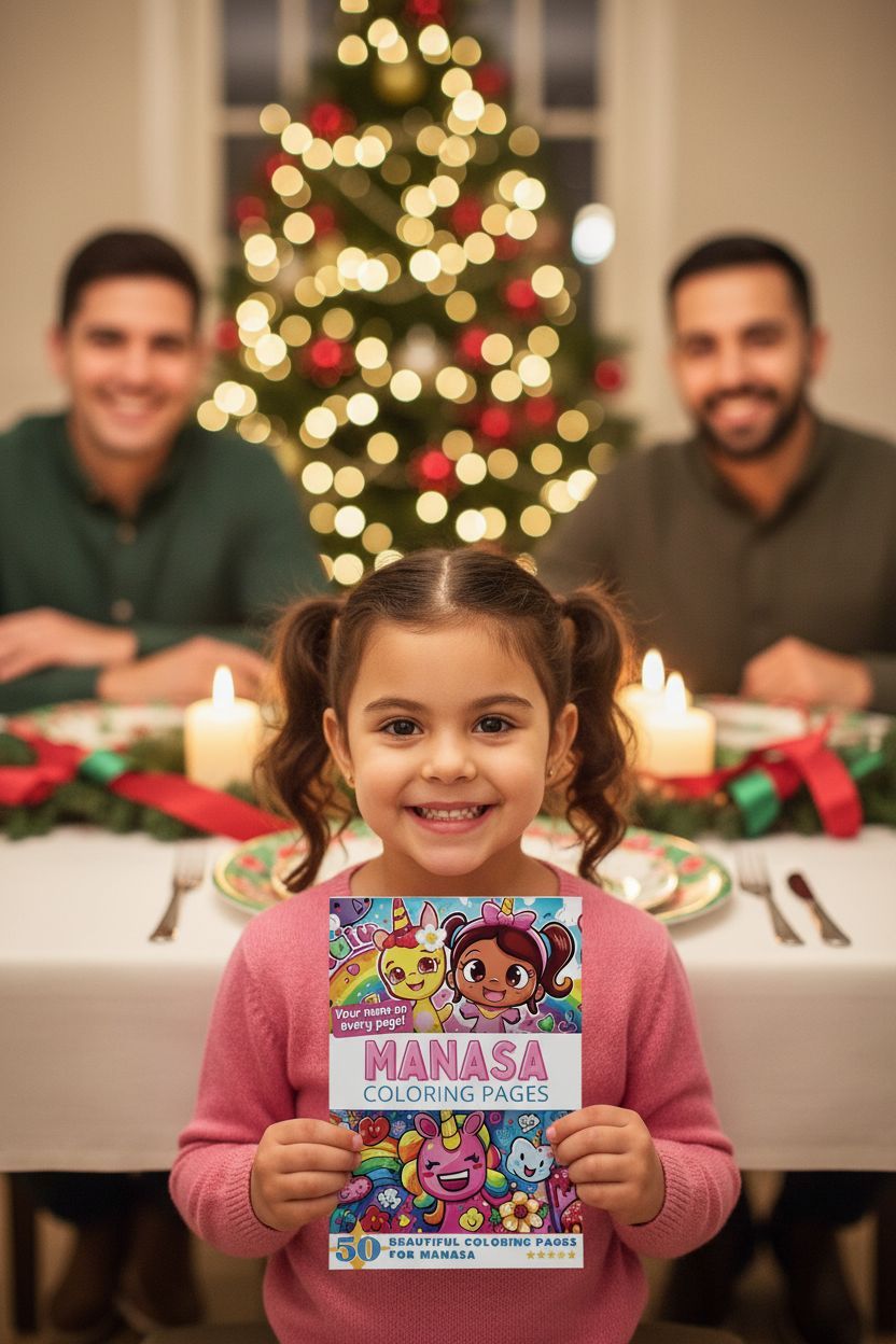 Manasa Christmas coloring pages gift