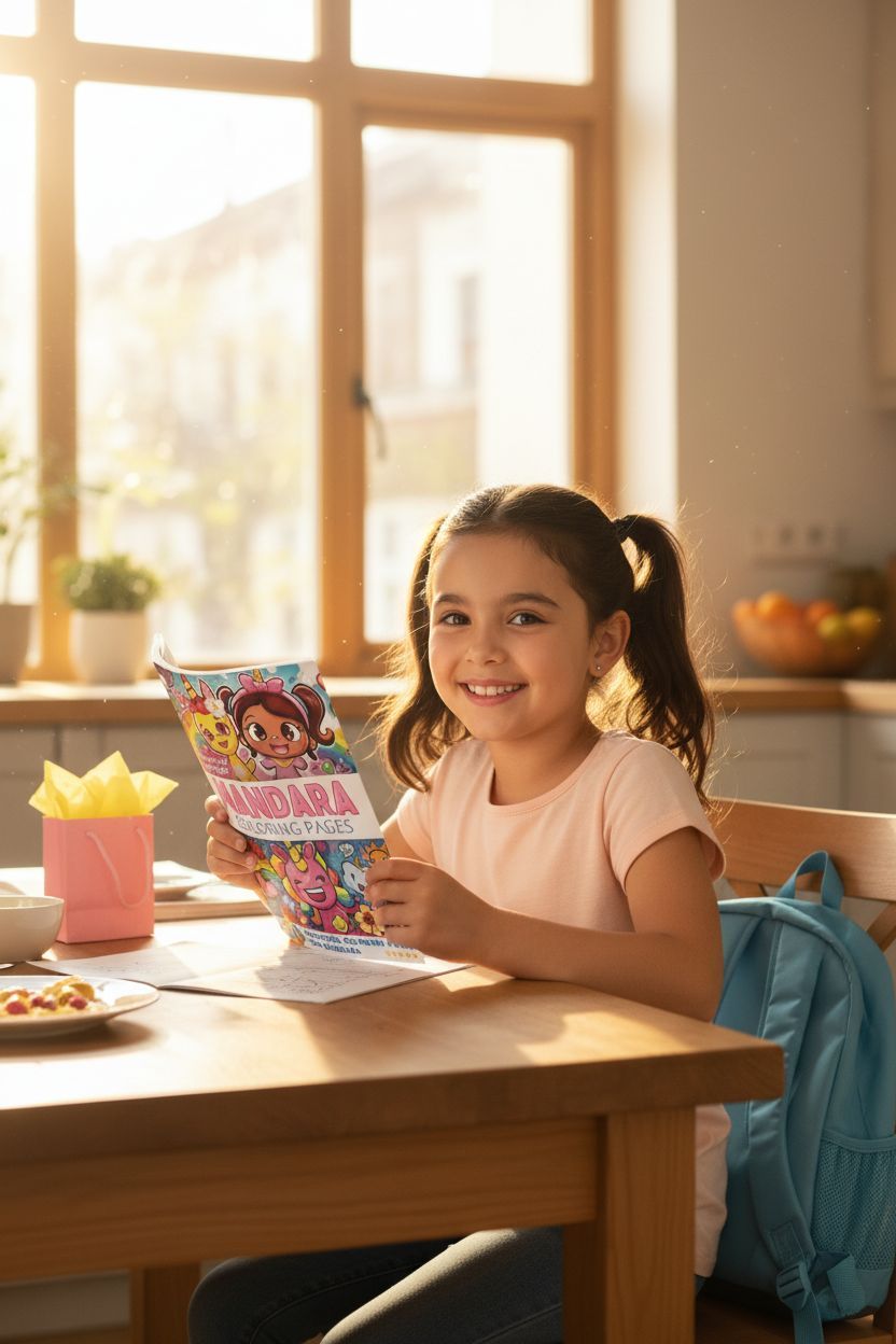 Mandara coloring book in use