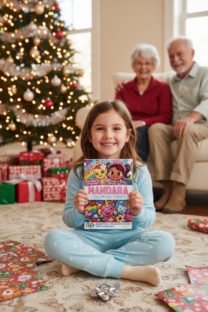 Mandara Christmas coloring pages gift