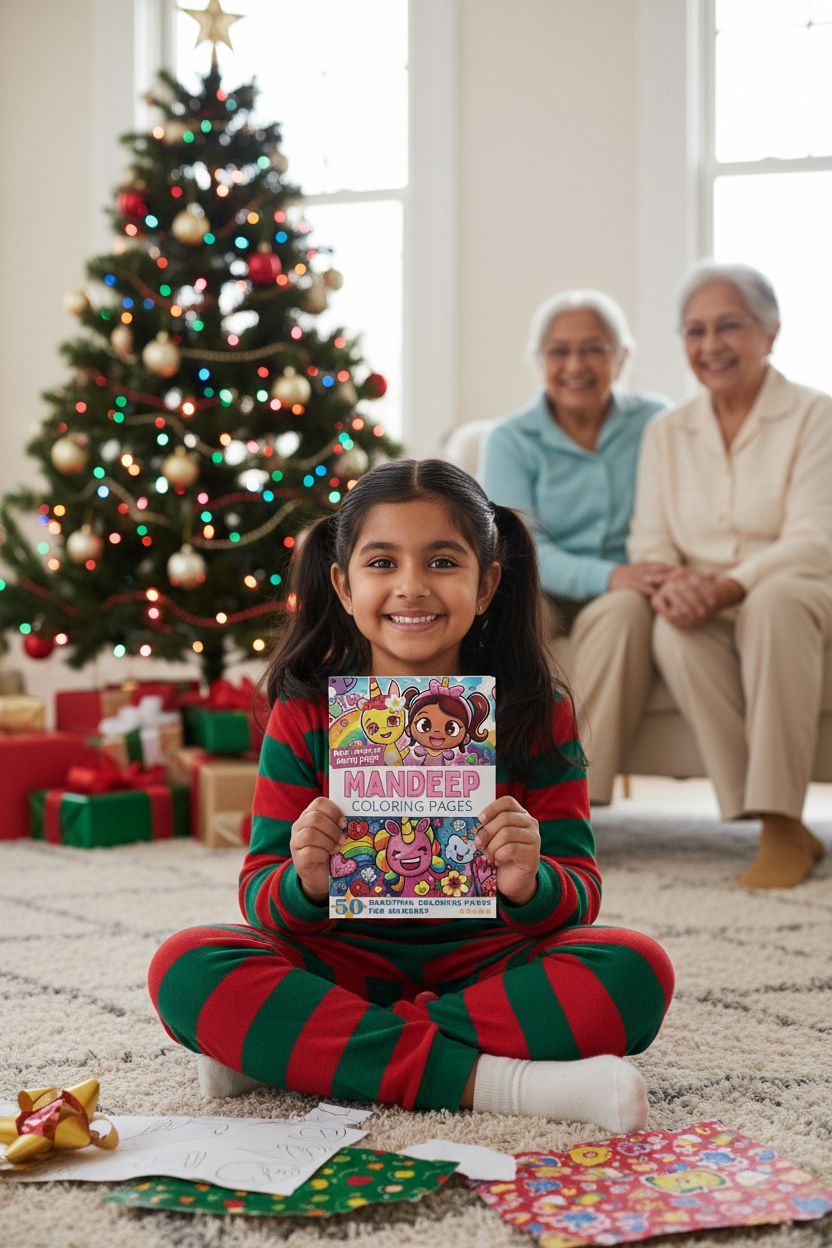 Mandeep Christmas coloring pages gift