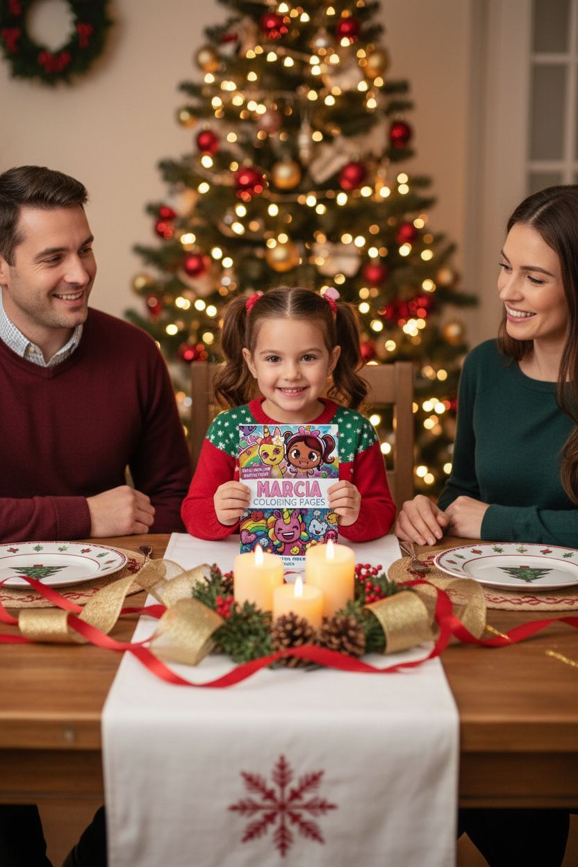 Marcia Christmas coloring pages gift