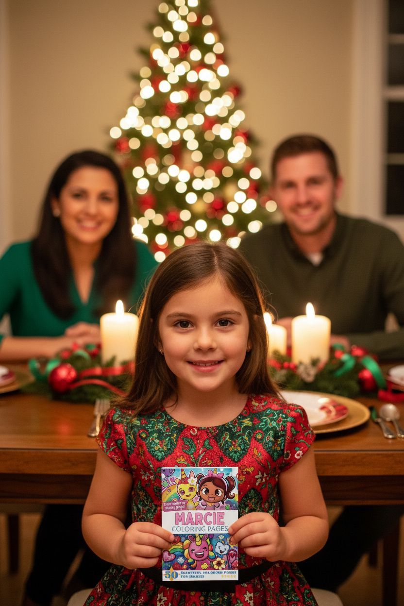 Marcie Christmas coloring pages gift