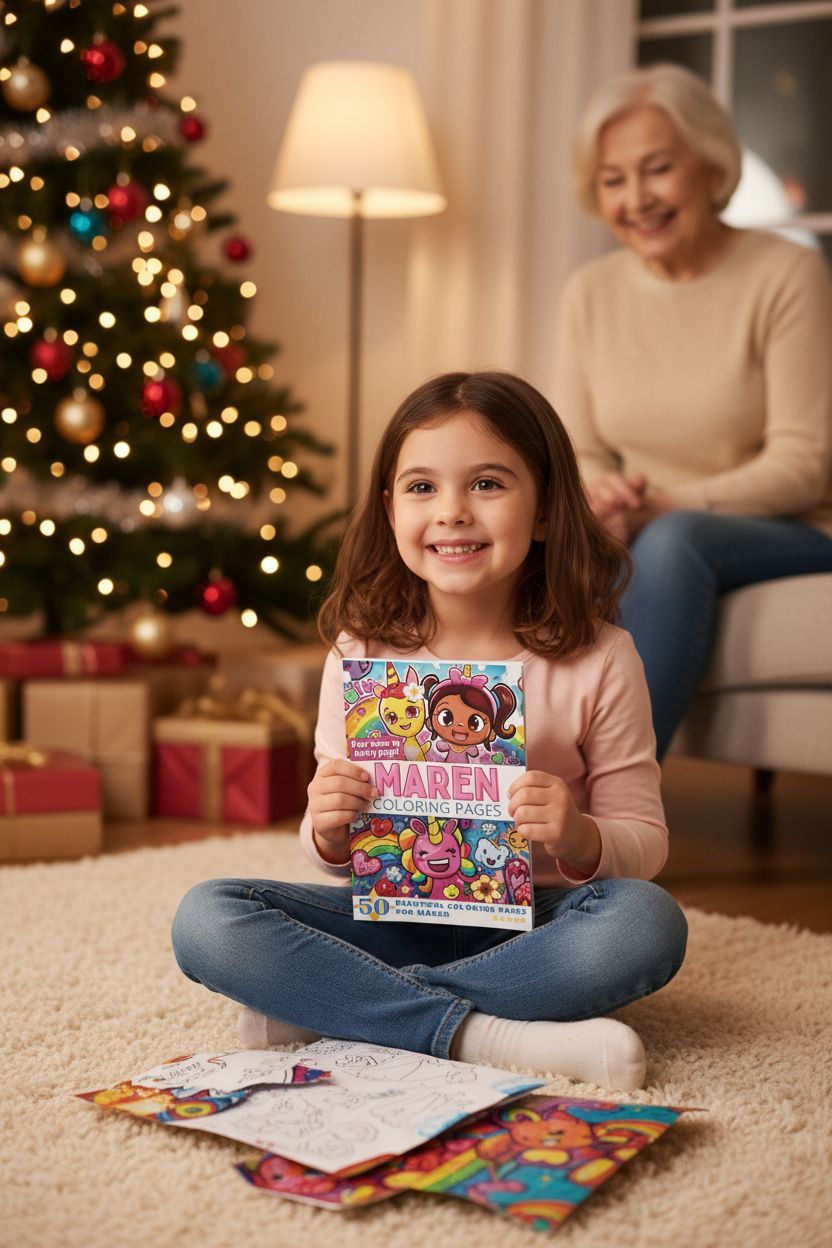 Maren Christmas coloring pages gift