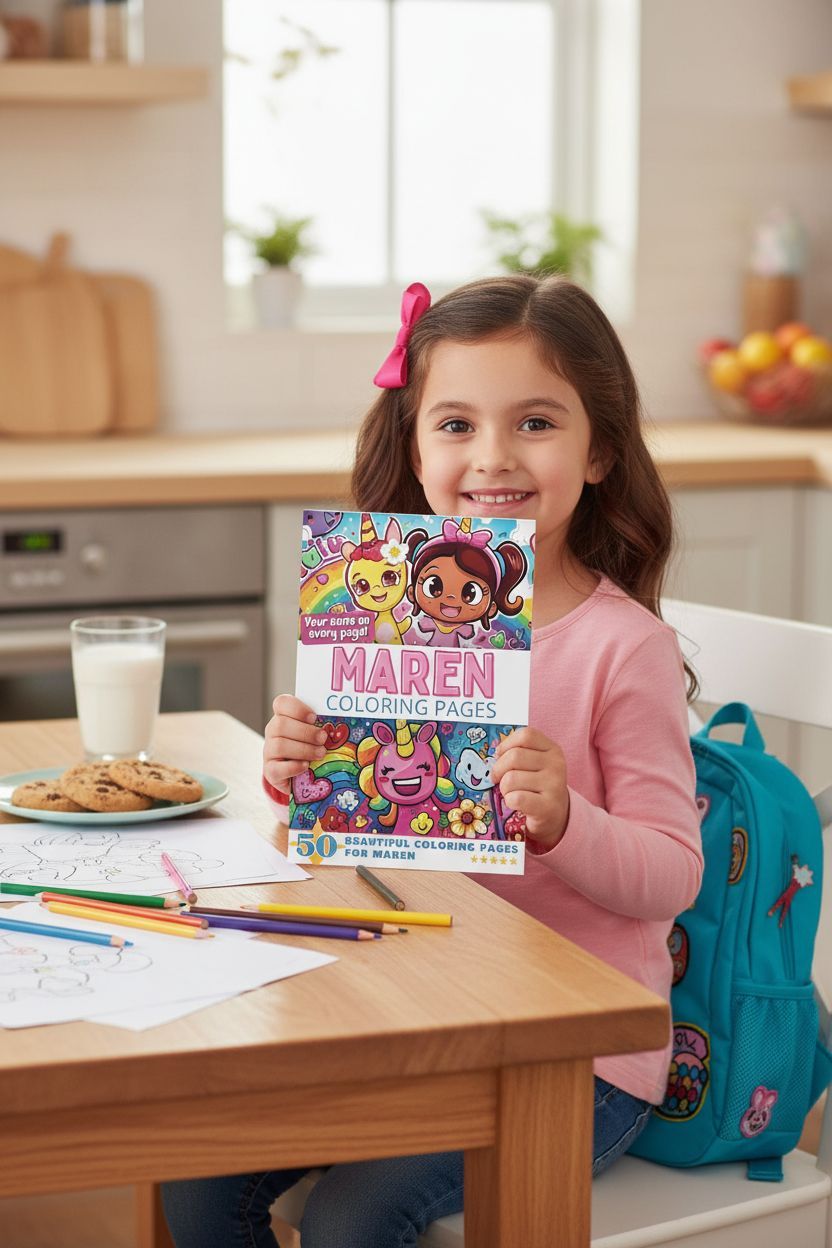 Maren personal coloring pages