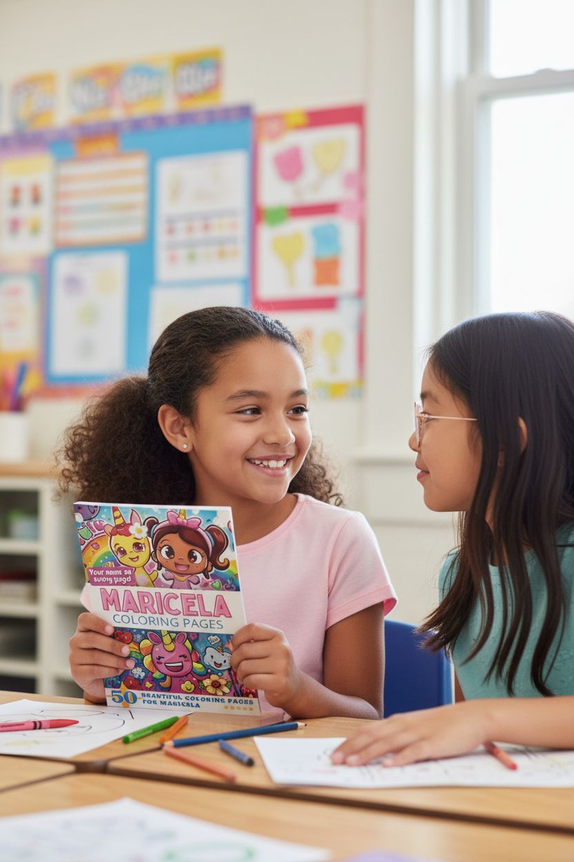 Maricela personal coloring pages