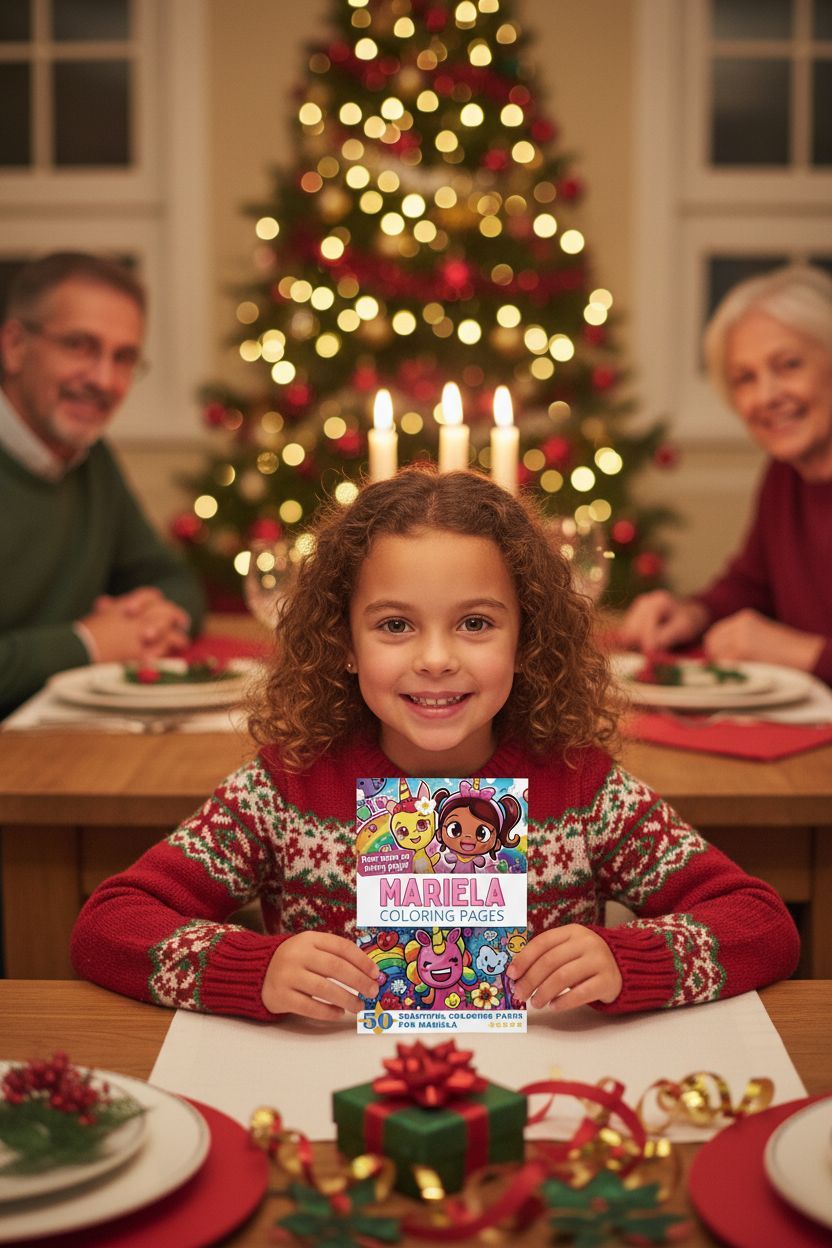 Mariela Christmas coloring pages gift