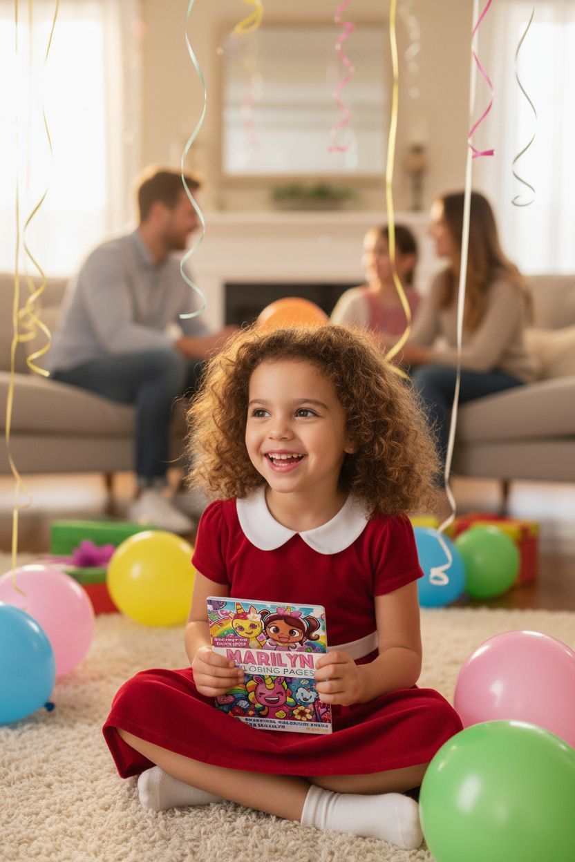 Marilyn coloring book in use