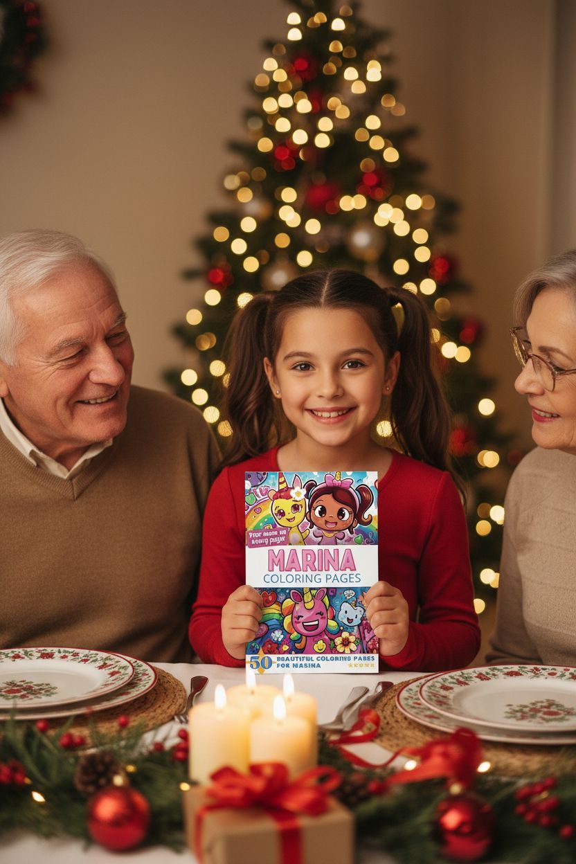 Marina Christmas coloring pages gift