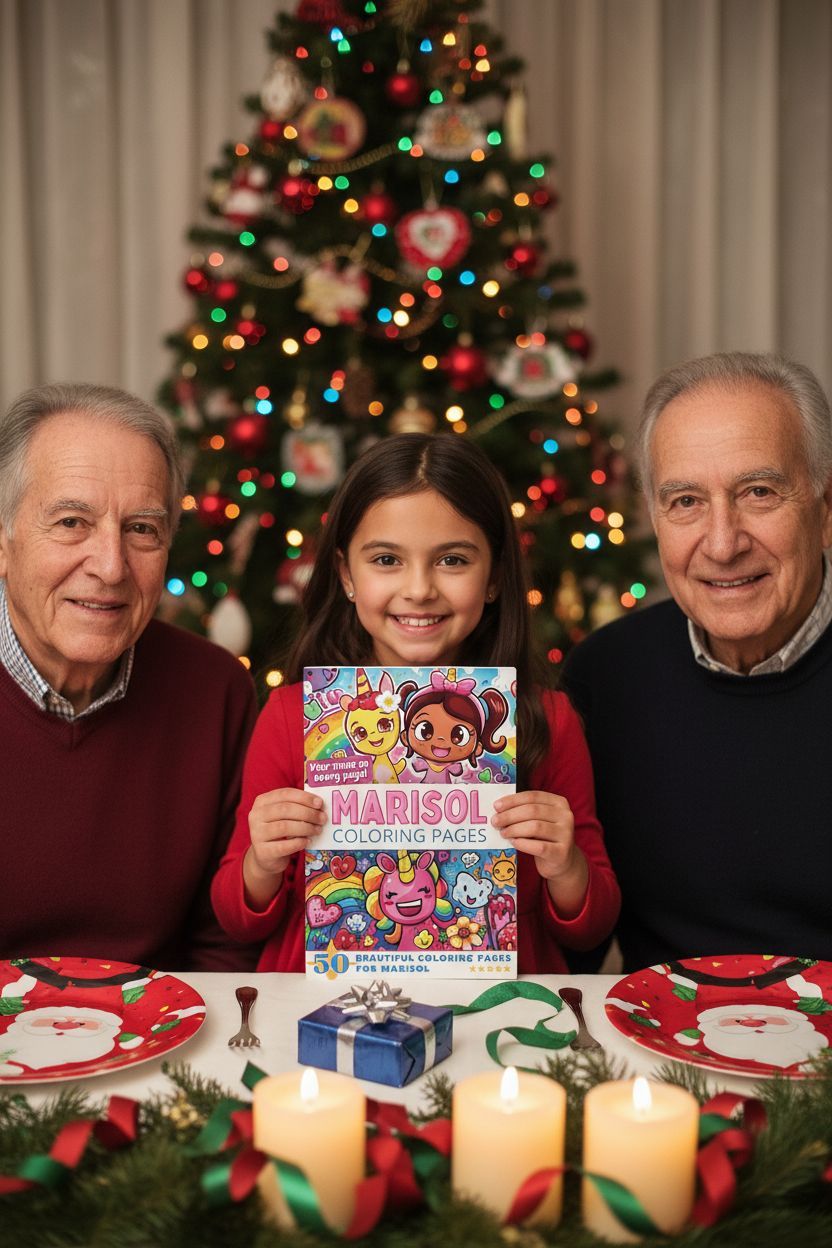 Marisol Christmas coloring pages gift