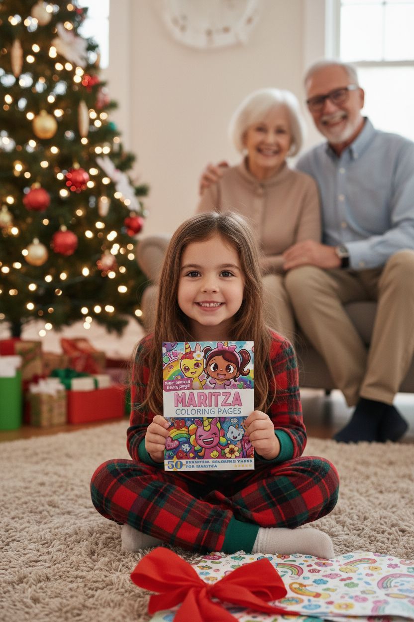 Maritza Christmas coloring pages gift