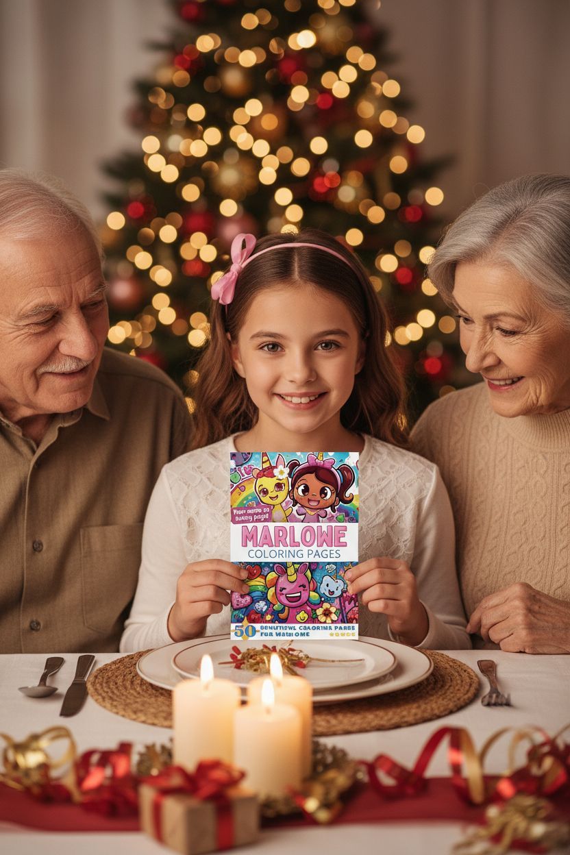 Marlowe Christmas coloring pages gift