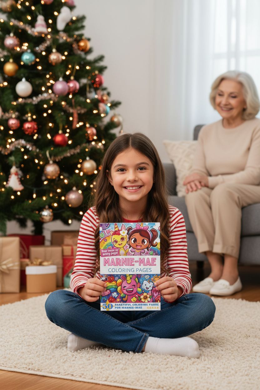 Marnie-Mae Christmas coloring pages gift