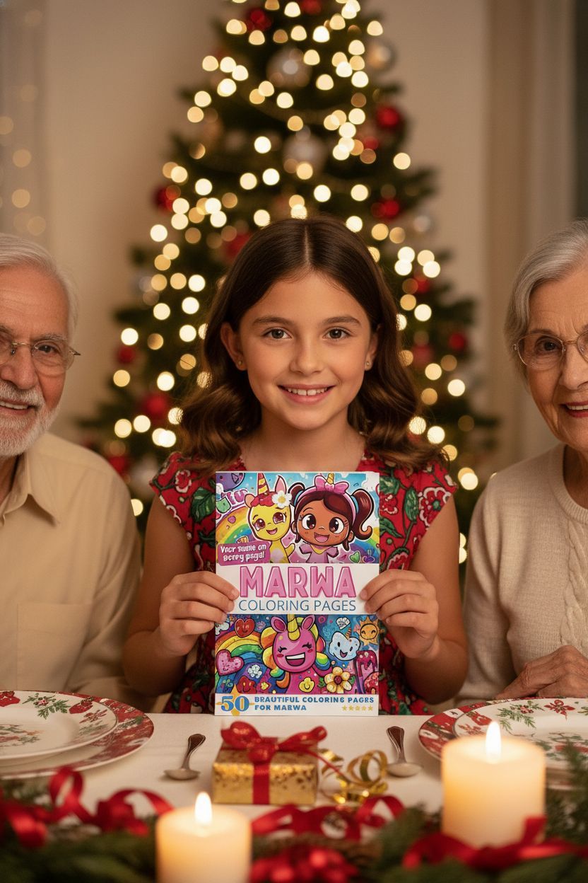 Marwa Christmas coloring pages gift