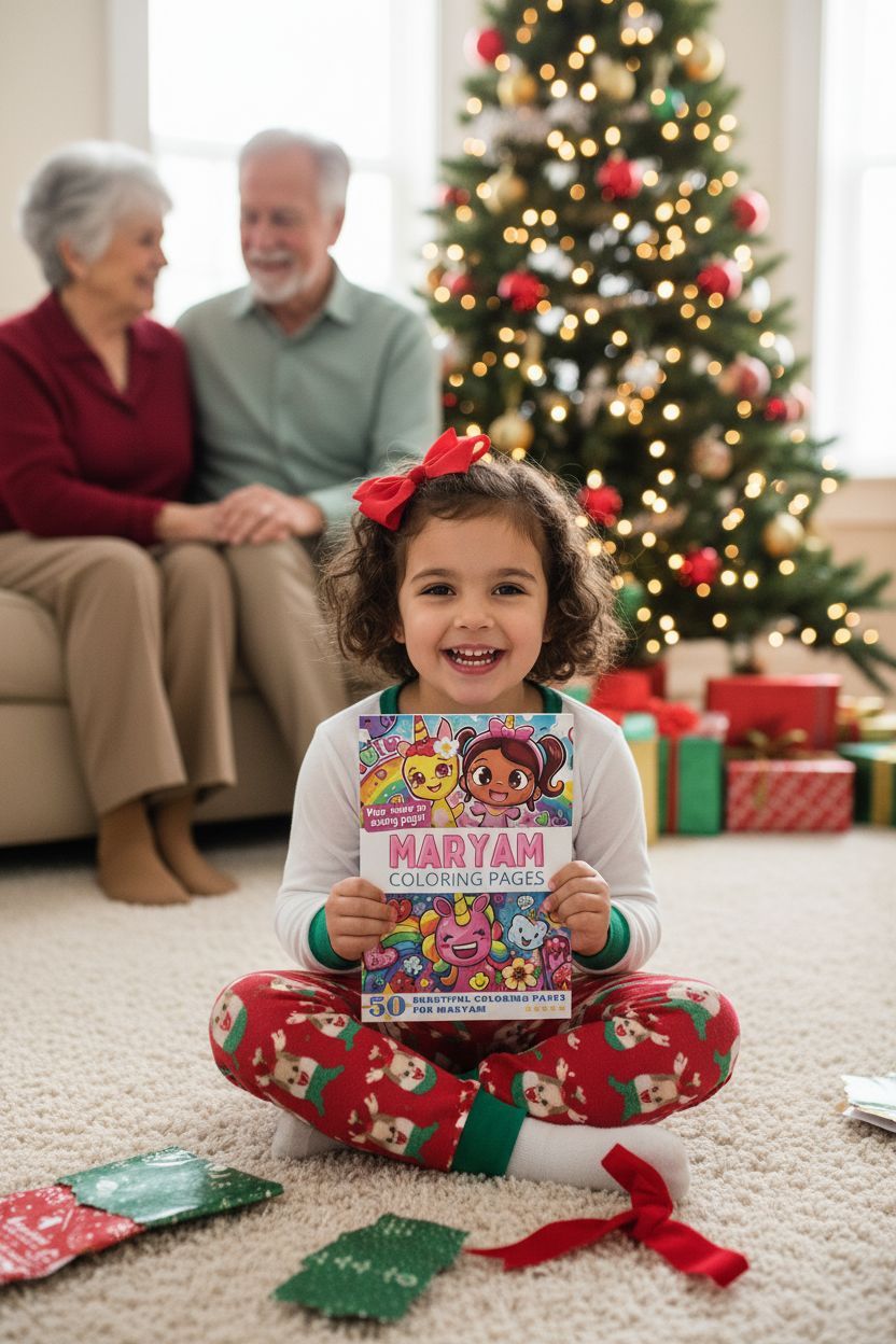 Maryam Christmas coloring pages gift