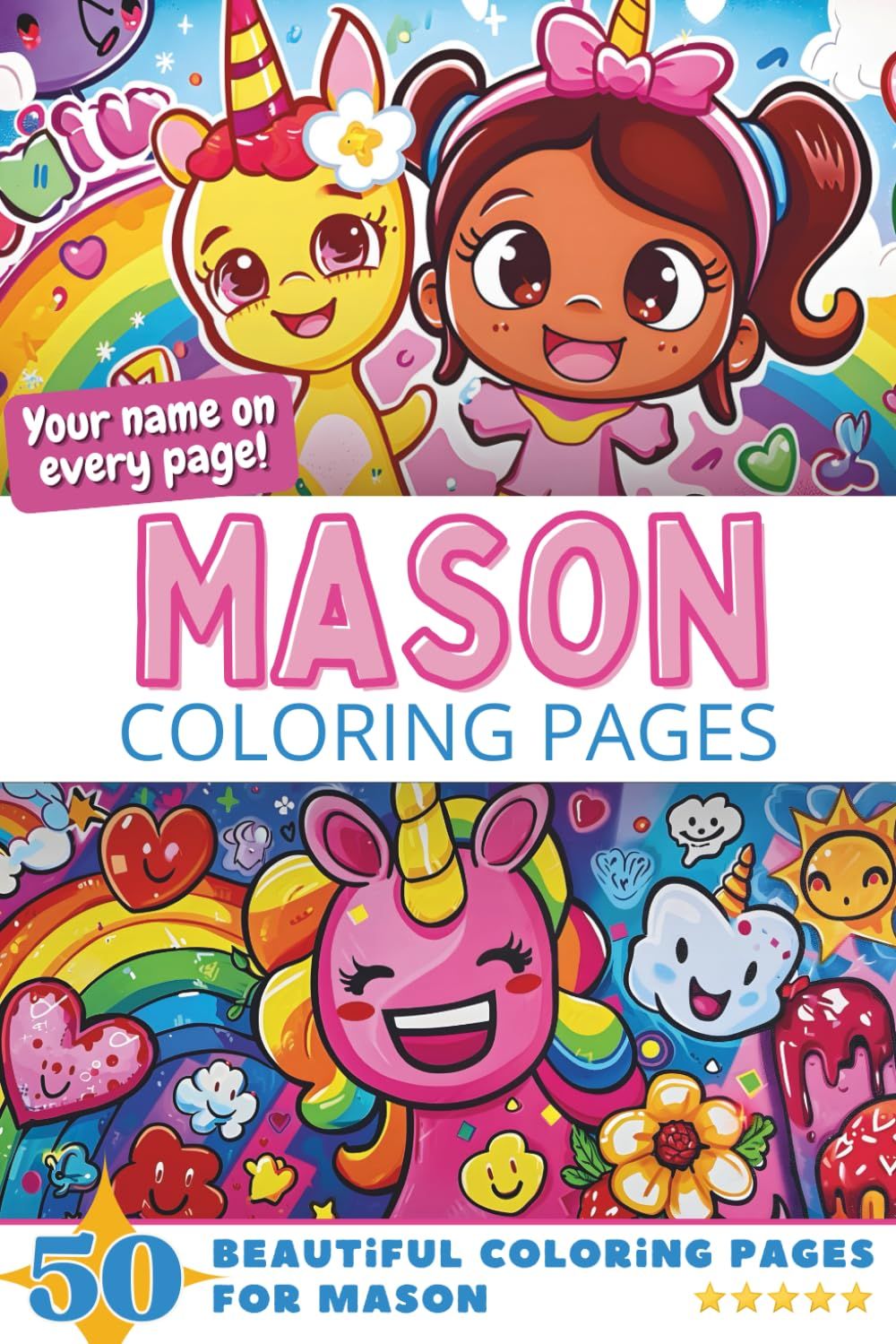 Mason Coloring Book Cover