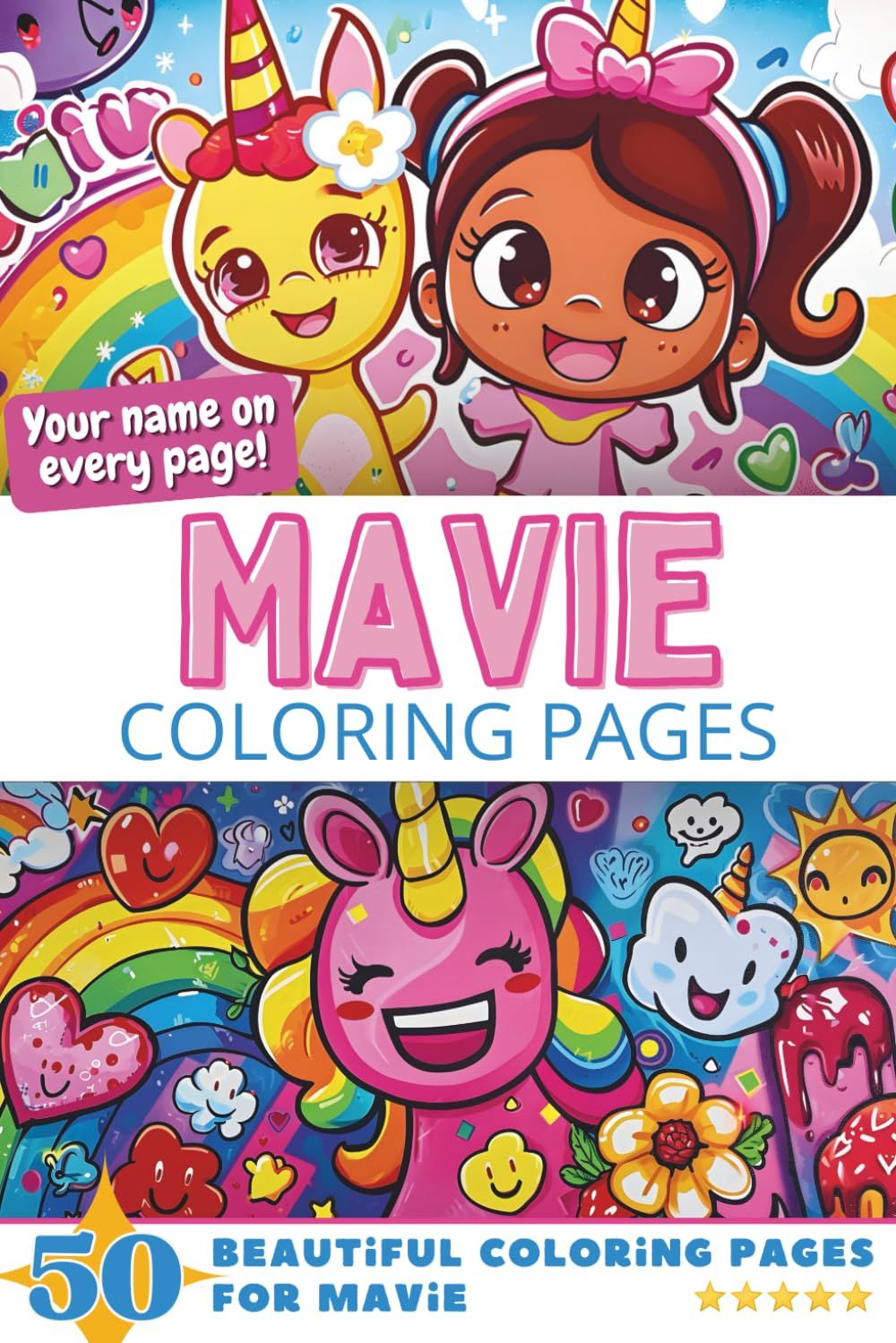 Mavie Coloring Book Cover
