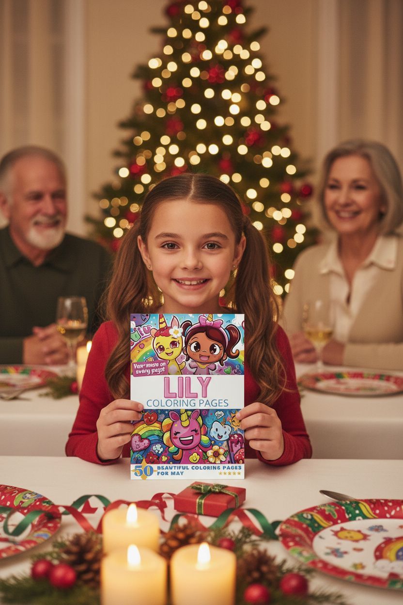 May Christmas coloring pages gift