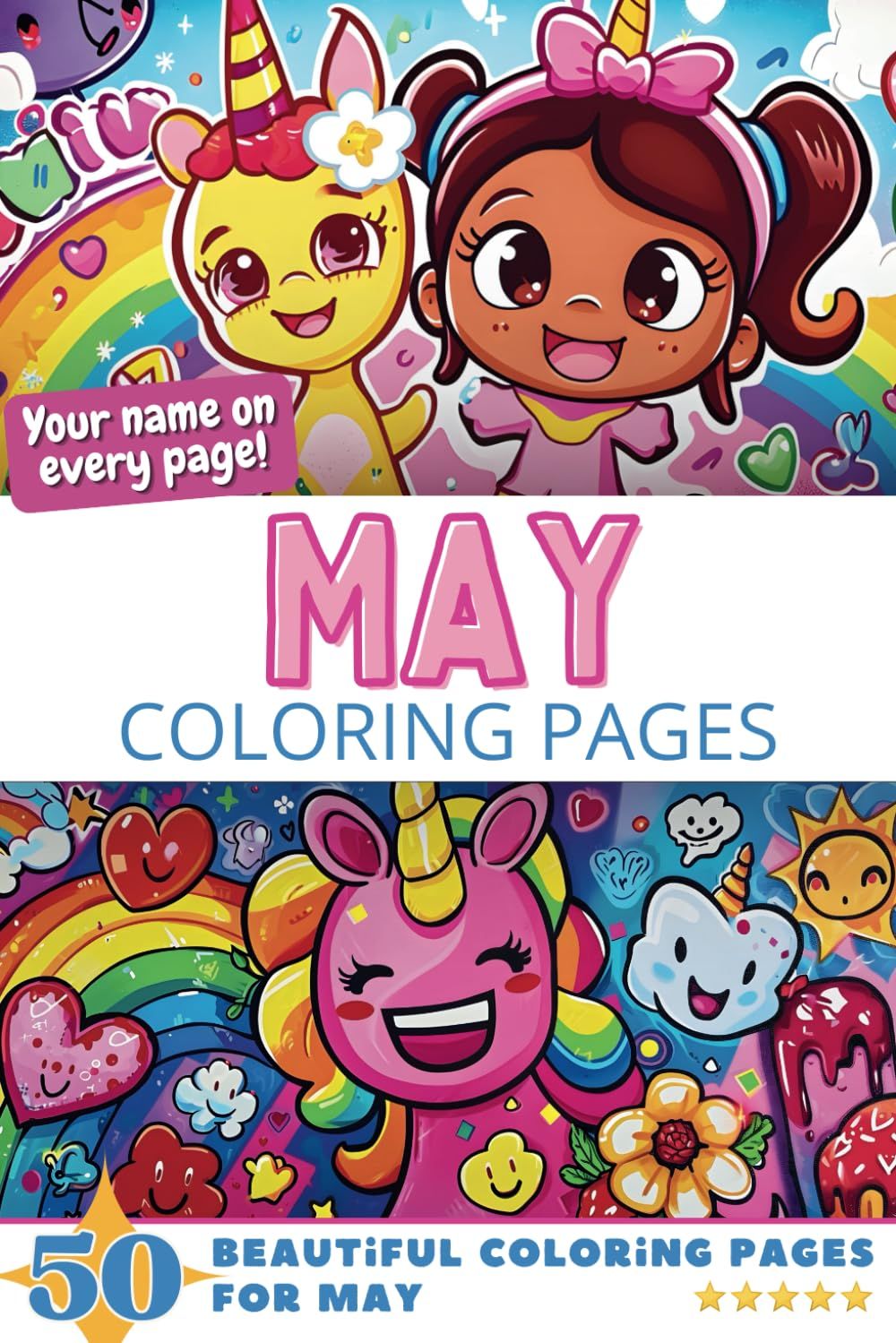 May Coloring Book Cover