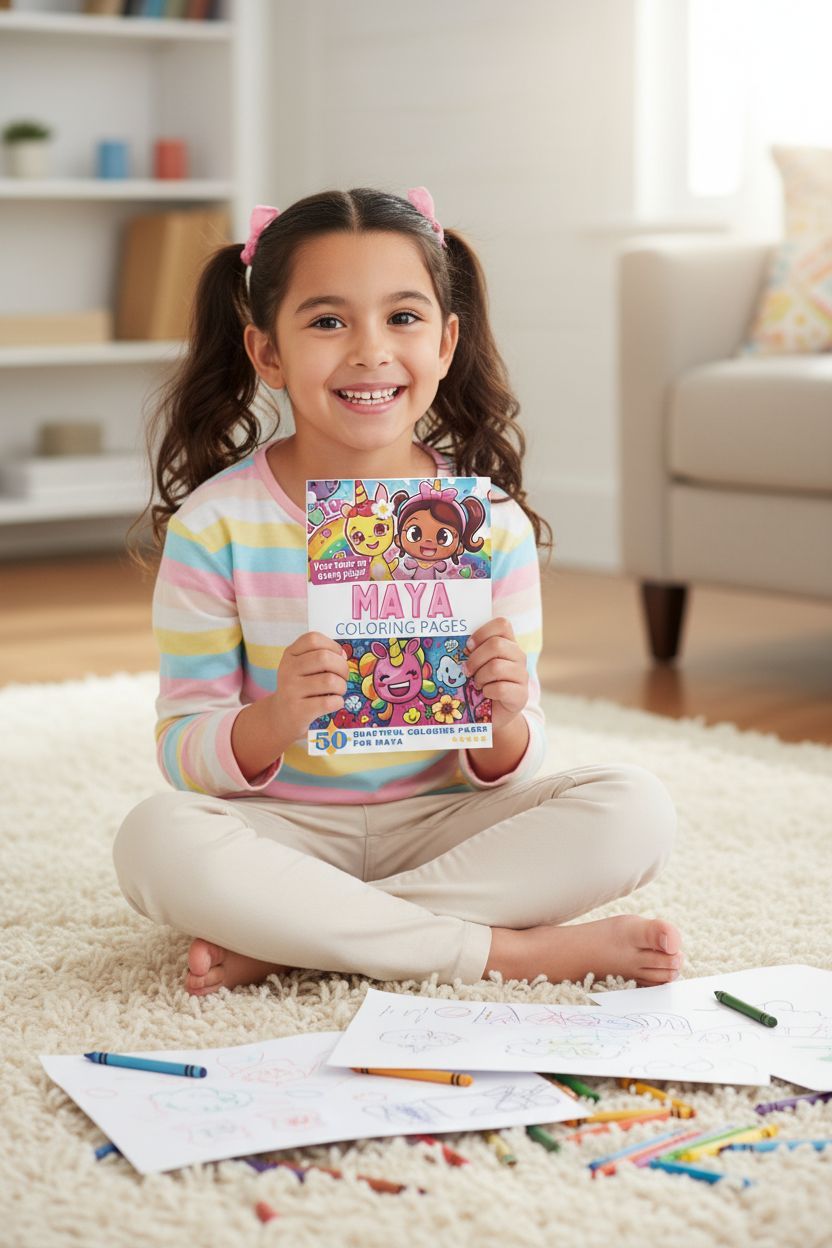 Maya personal coloring pages