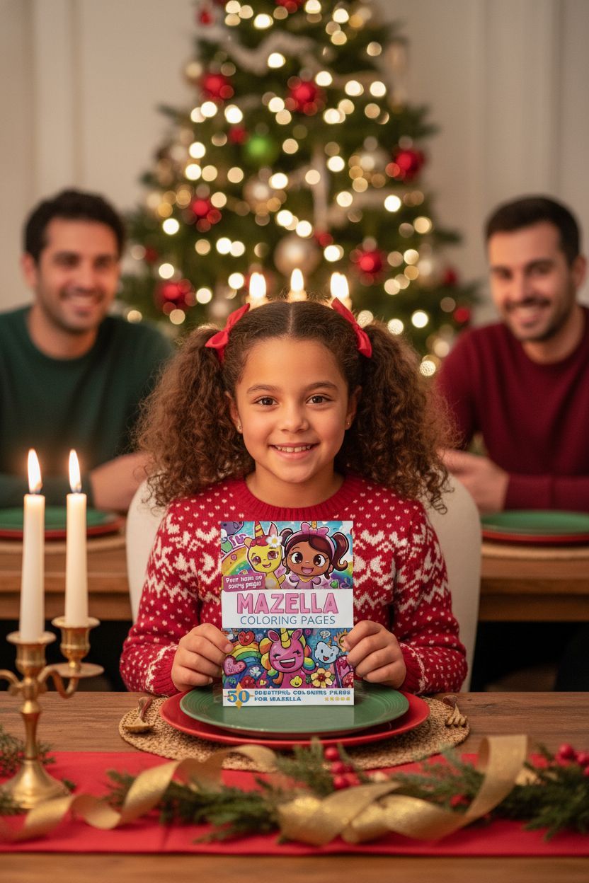 Mazella Christmas coloring pages gift