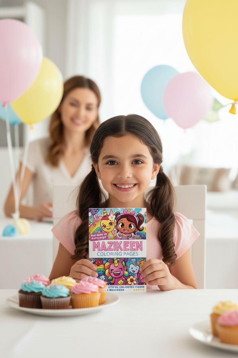 Mazikeen coloring book in use