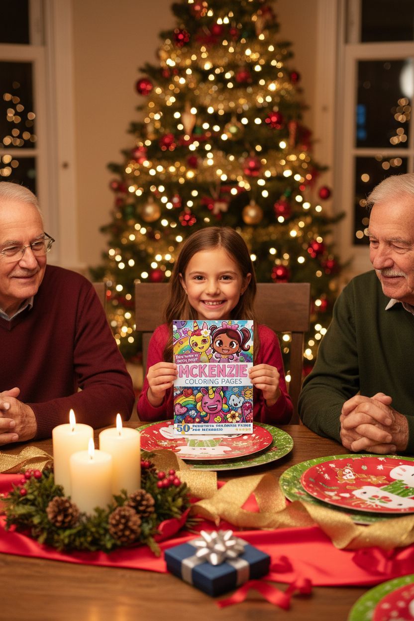 Mckenzie Christmas coloring pages gift