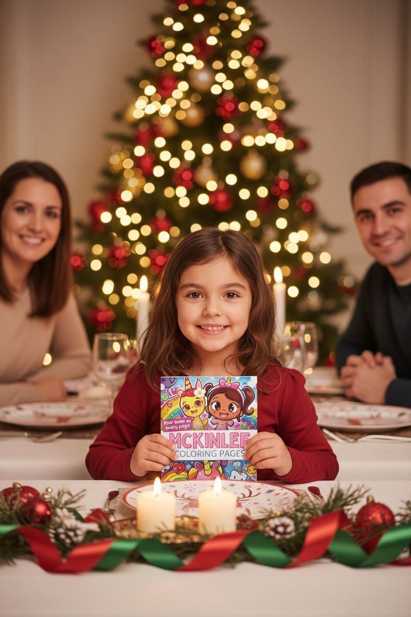Mckinlee Christmas coloring pages gift