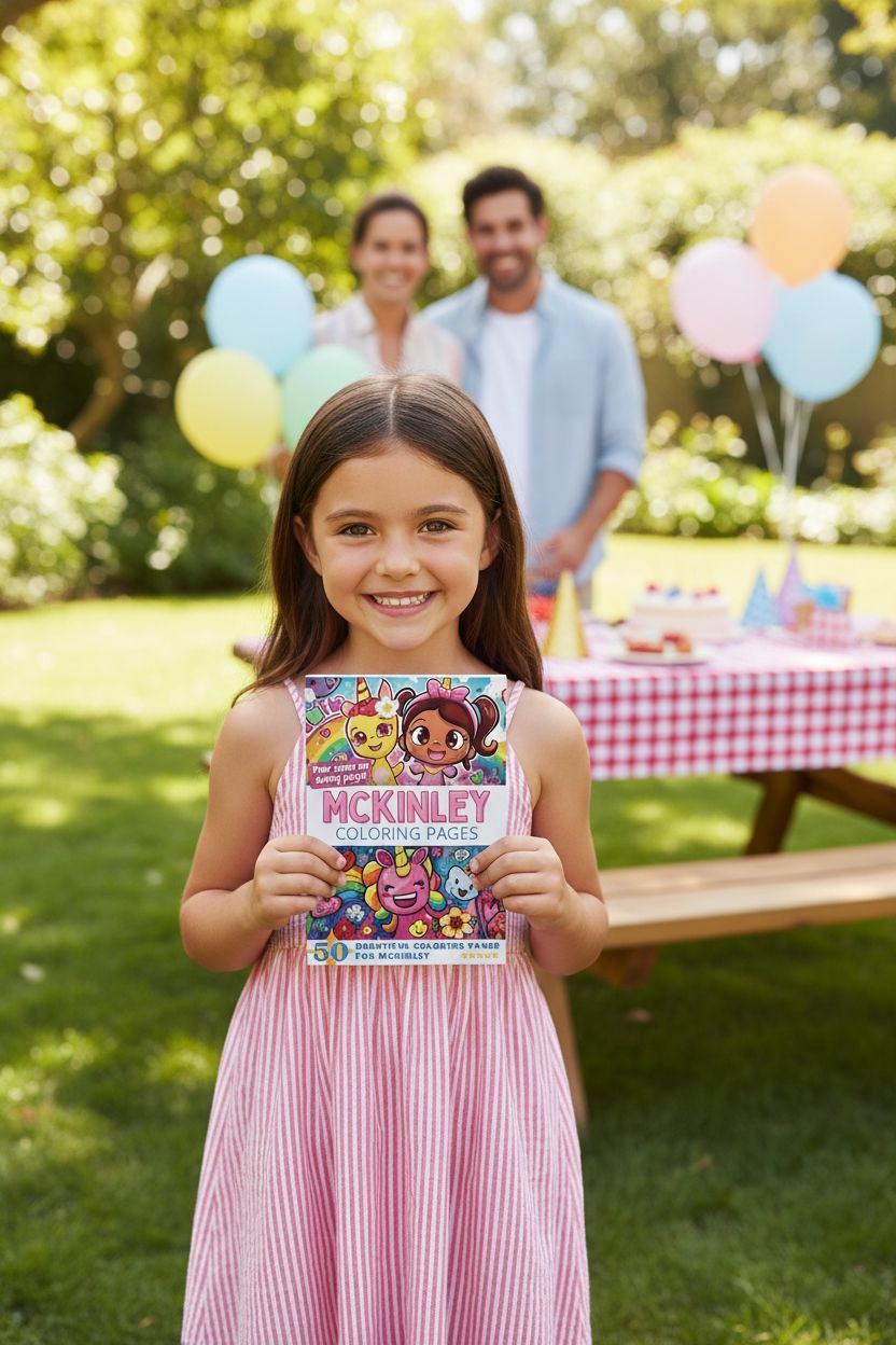 Mckinley coloring book in use