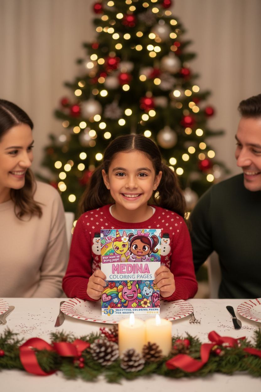 Medina Christmas coloring pages gift