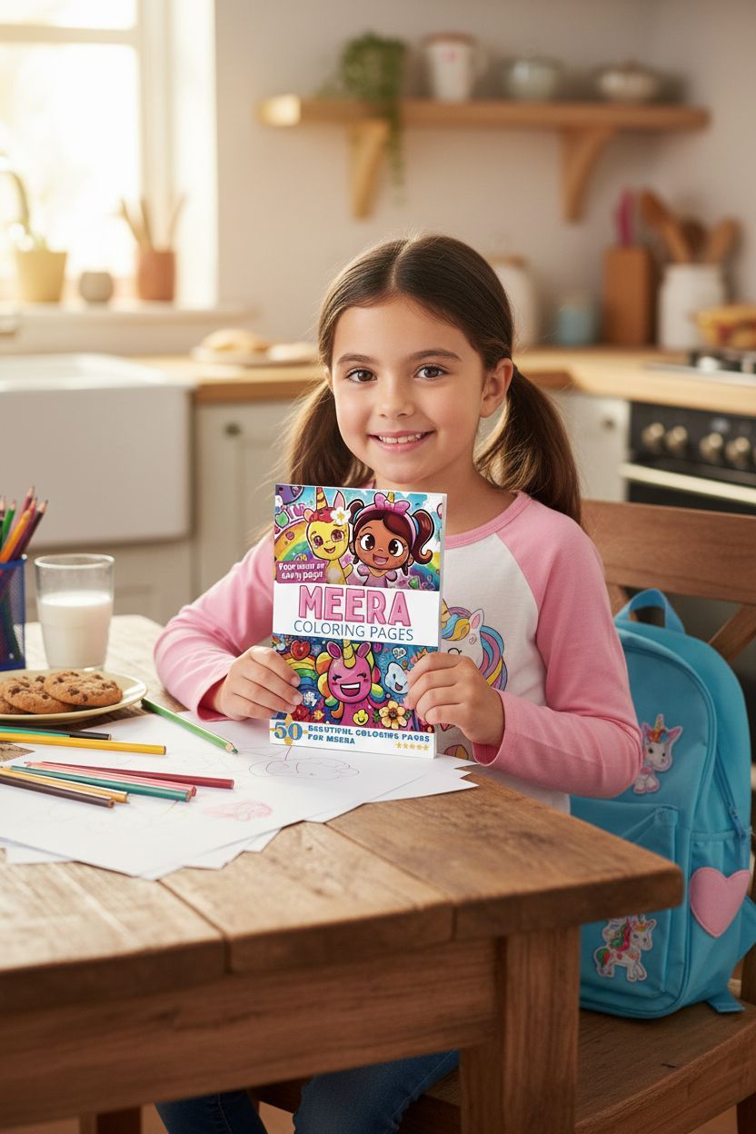 Meera personal coloring pages