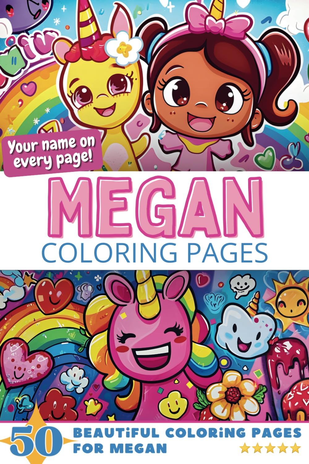 Megan Coloring Book Cover