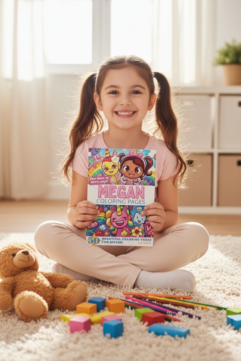 Megan personal coloring pages