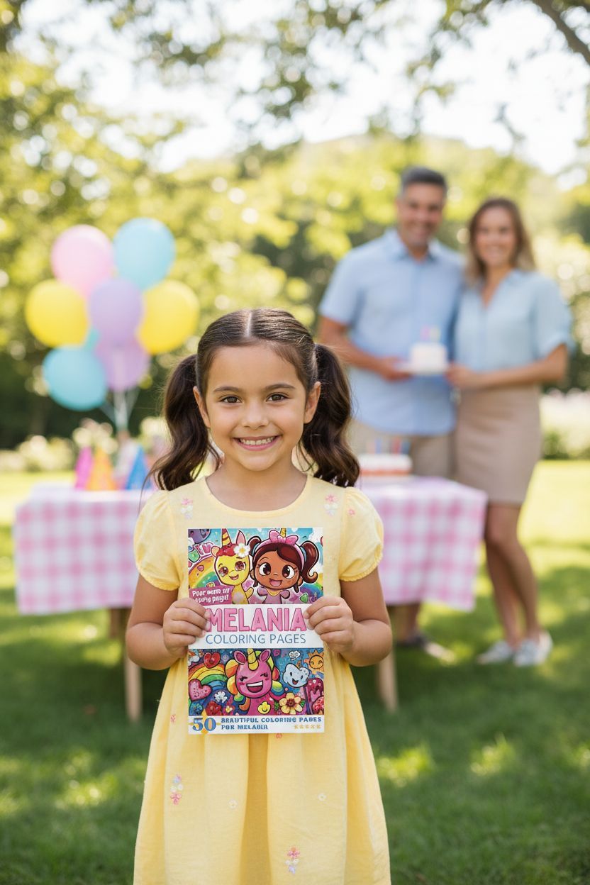 Melania coloring book in use