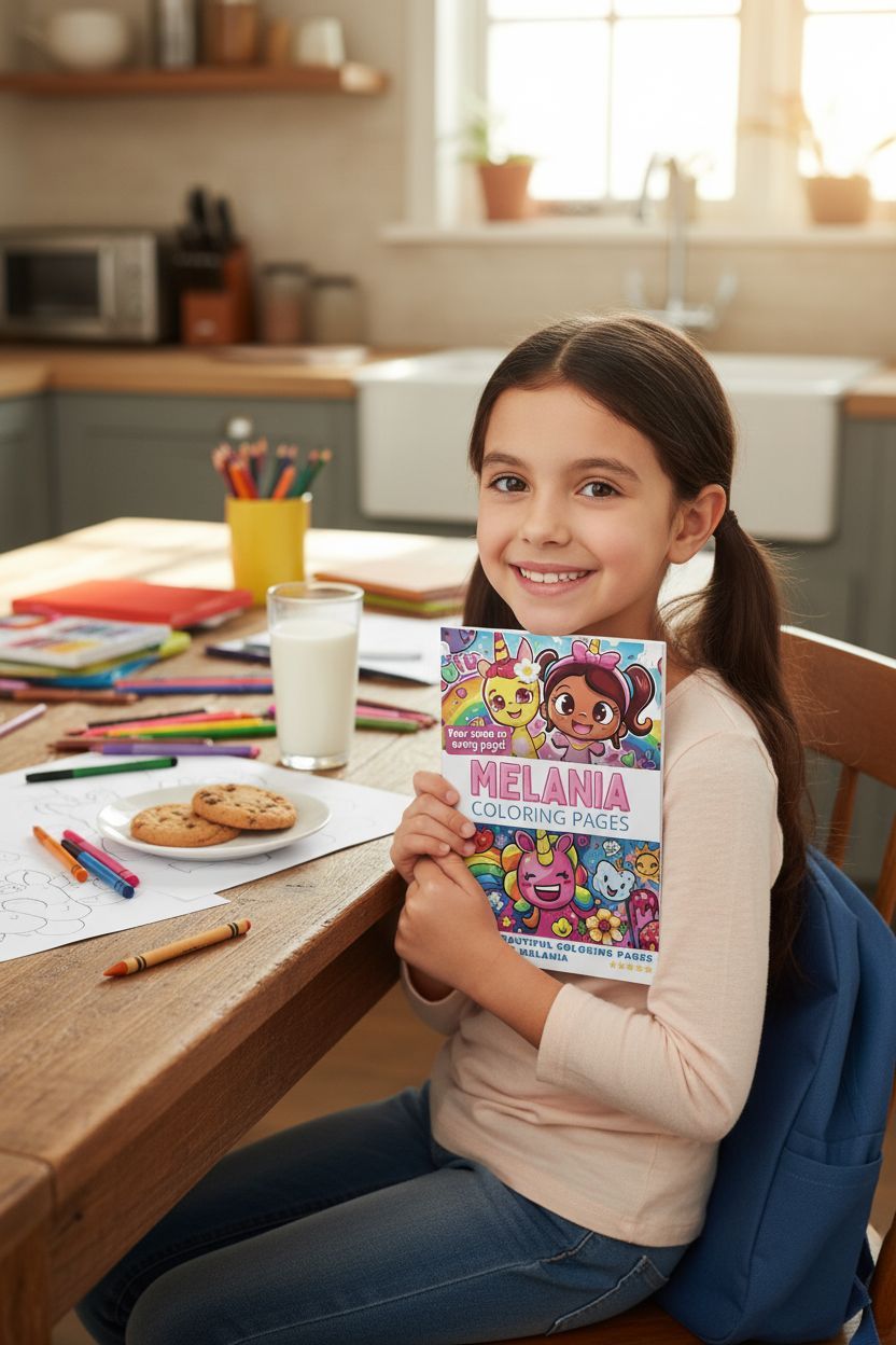 Melania personal coloring pages