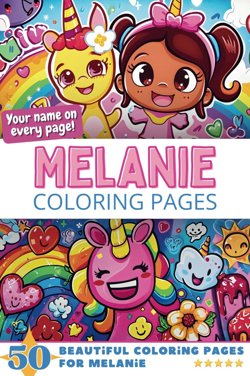 Melanie Coloring Book Cover