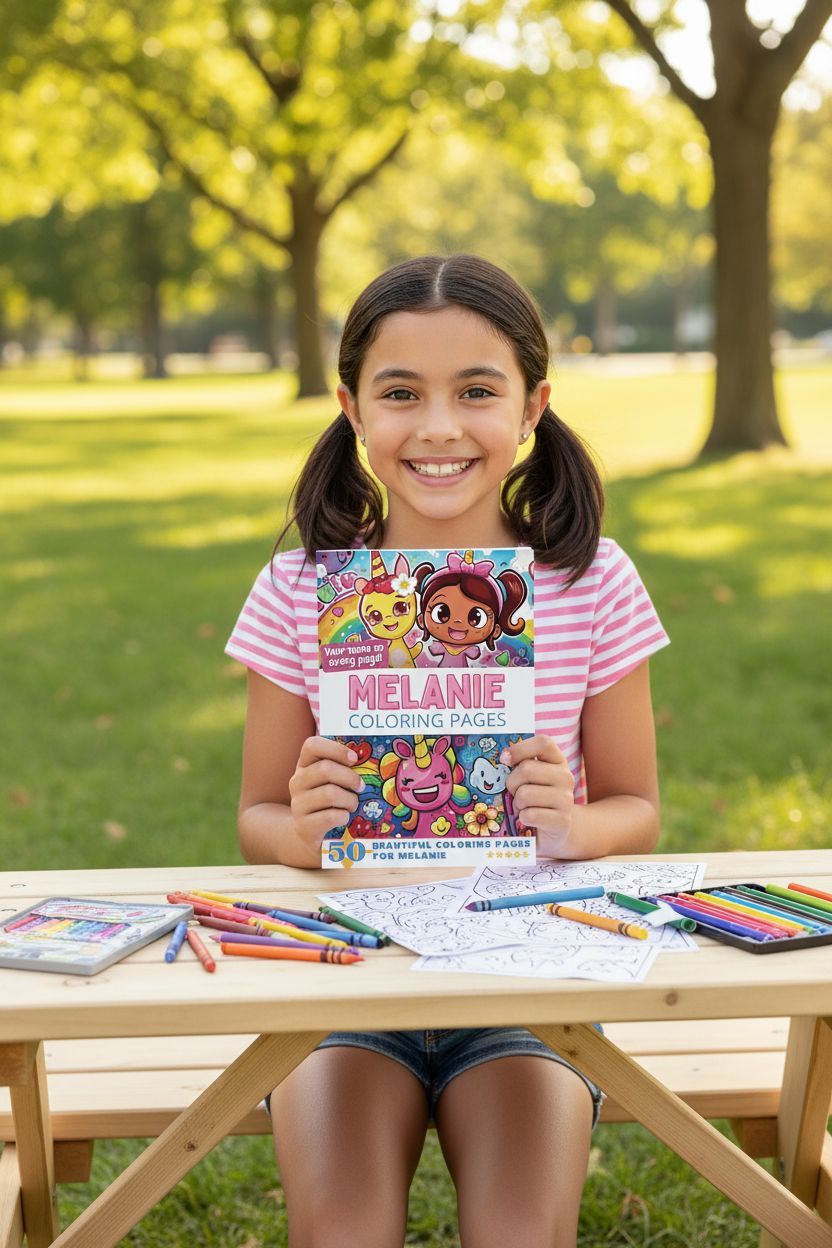 Melanie personal coloring pages