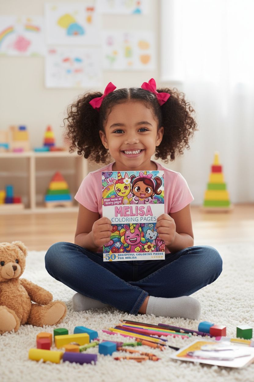 Melisa personal coloring pages