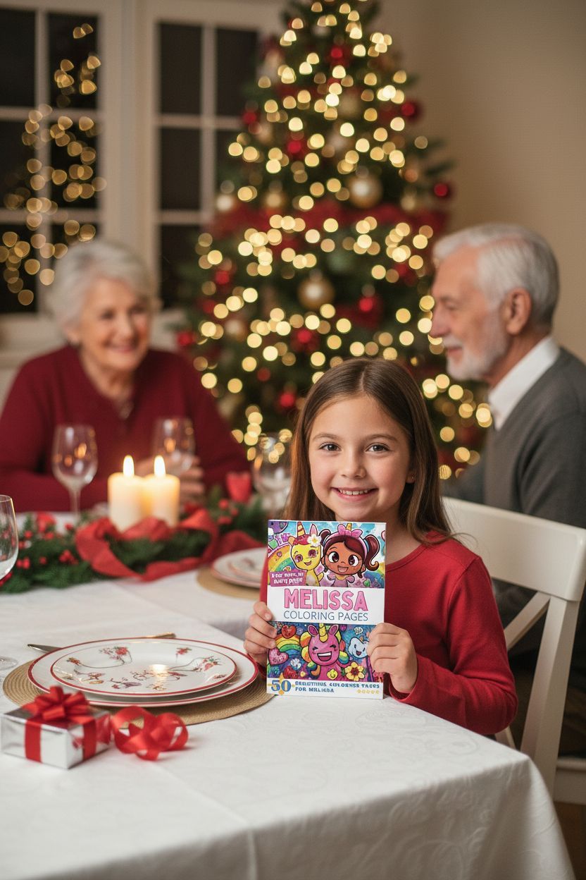 Melissa Christmas coloring pages gift