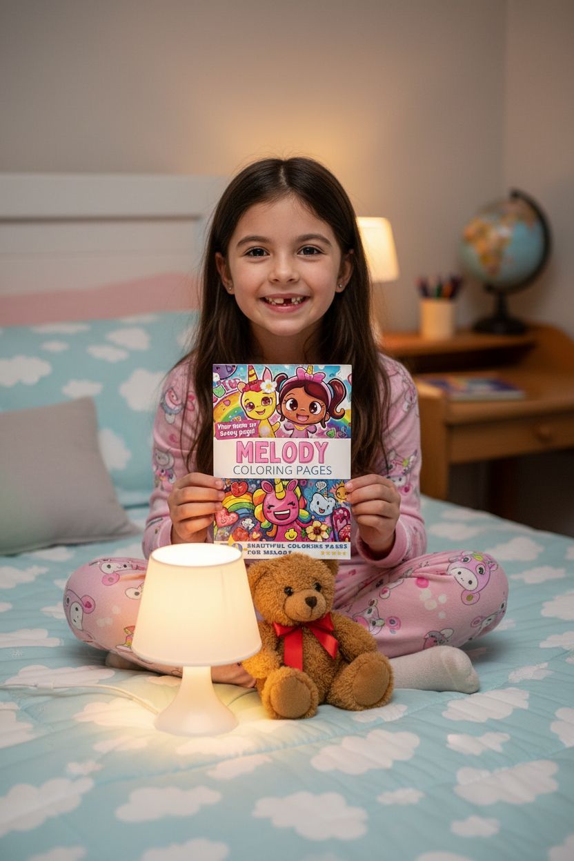 Melody personal coloring pages