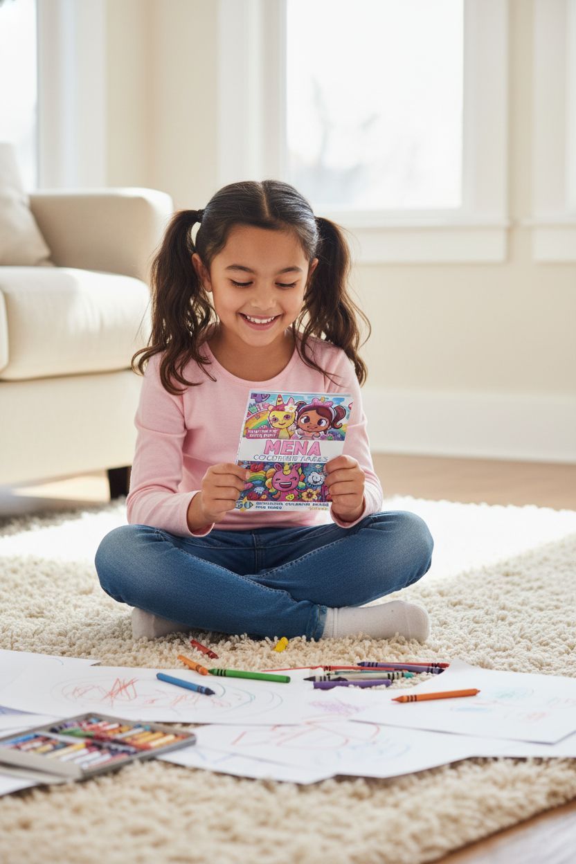 Mena personal coloring pages