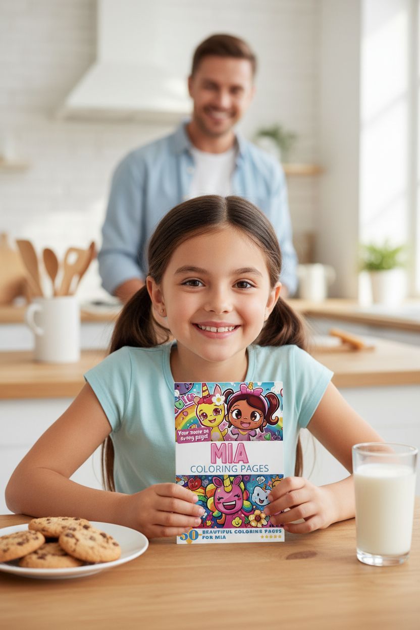 Mia personal coloring pages