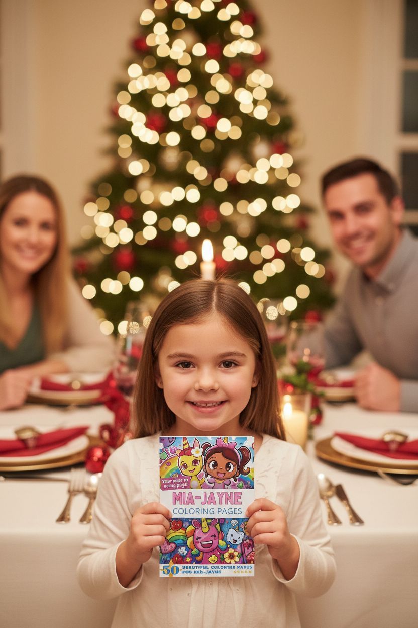 Mia-Jayne Christmas coloring pages gift