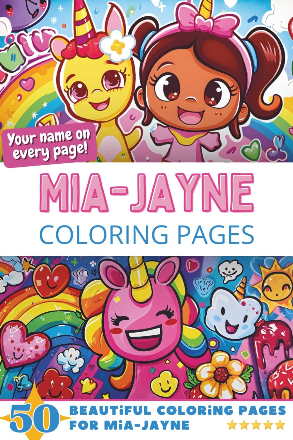Mia-Jayne Coloring Book Cover